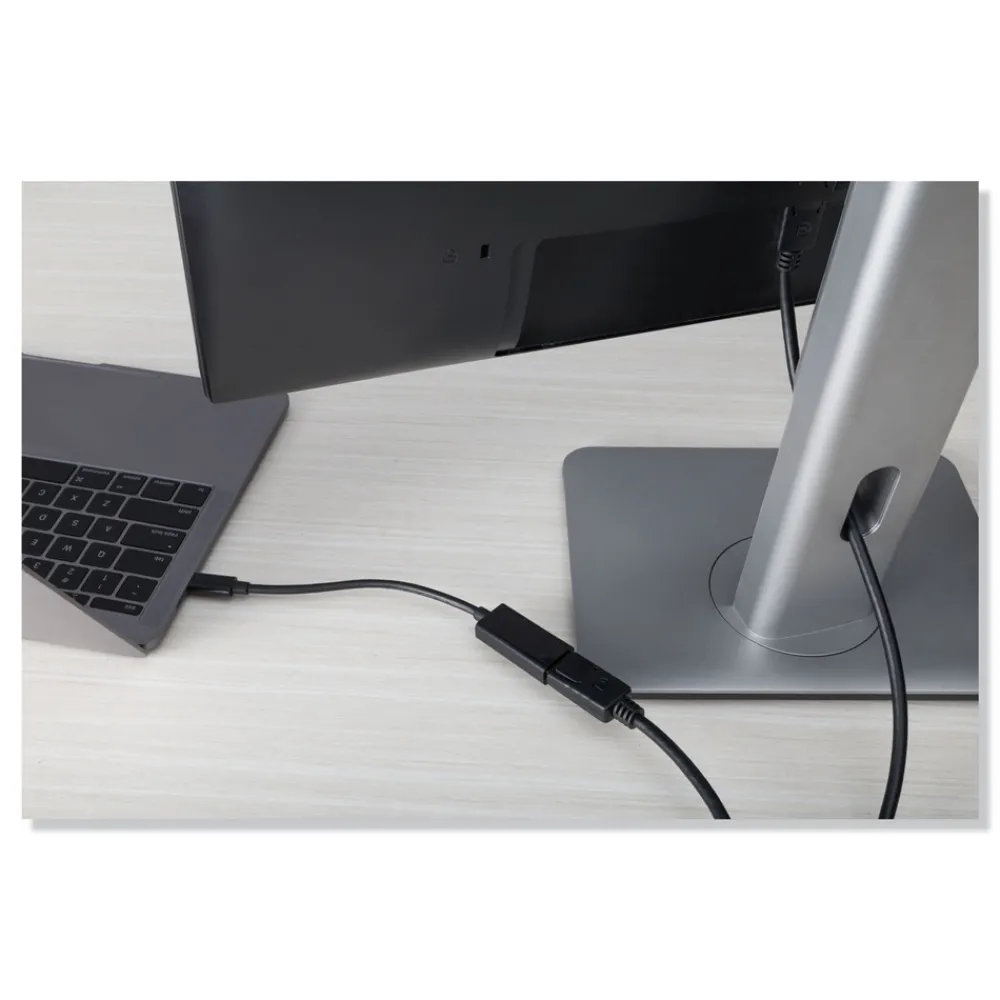 Outlet 6 ft. USB Type-C to DisplayPort Adapter - Black Office Electronics & Batteries