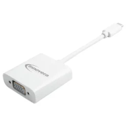 Outlet 0.65 ft. USB Type-C VGA Adapter - White Office Electronics & Batteries