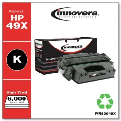 New 6000 Page-Yield Remanufactured High-Yield Toner Replacement for 49X (Q5949X) - Black Office Electronics & Batteries