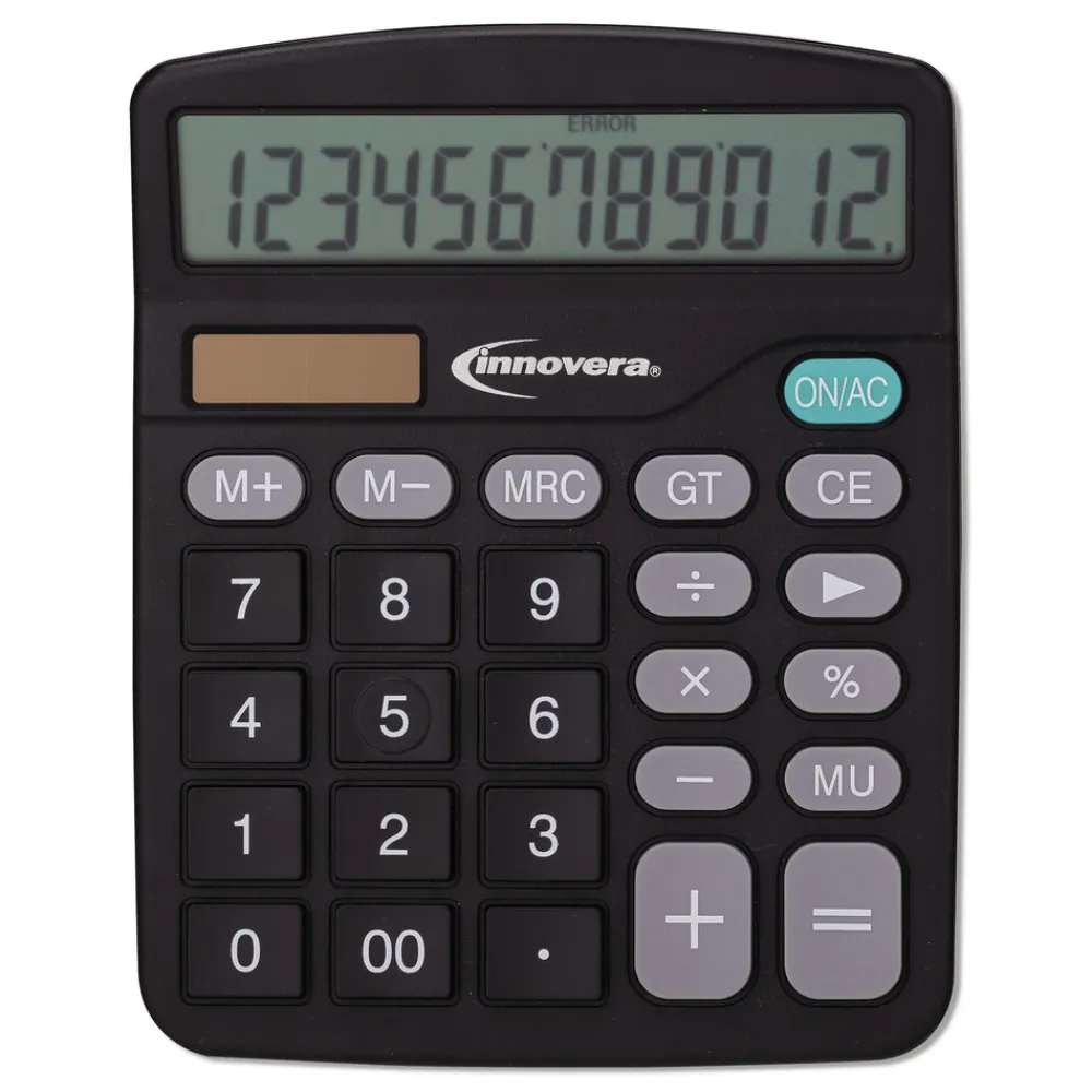 Online 12-Digit LCD Desktop Calculator Office Electronics & Batteries