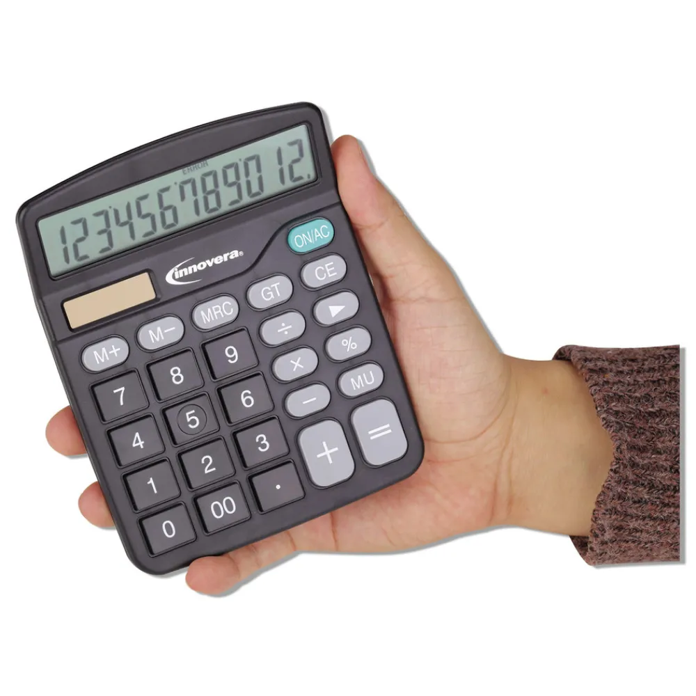 Online 12-Digit LCD Desktop Calculator Office Electronics & Batteries