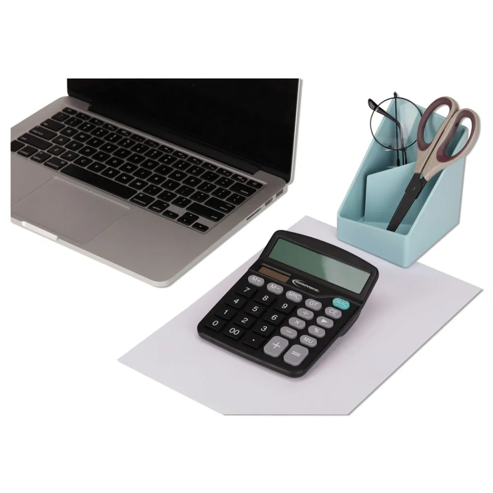 Online 12-Digit LCD Desktop Calculator Office Electronics & Batteries