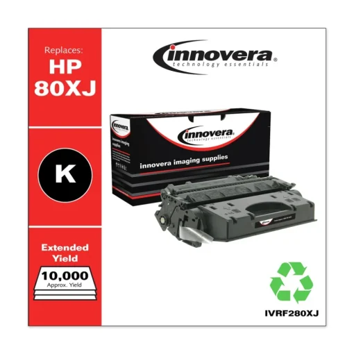 Sale IVRF280XJ 8000 Page-Yield Remanufactured Extended-Yield Toner Replacement for 80X (CF280XJ) - Black Office Electronics & Batteries