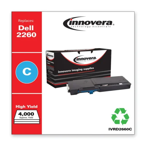 Discount Remanufactured 4000-Page High-Yield Toner for Dell 593-BBBT - Cyan Office Electronics & Batteries