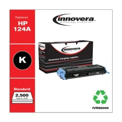 Outlet Remanufactured Toner 2500 Page-Yield Replacement for HP 124A - Black Office Electronics & Batteries