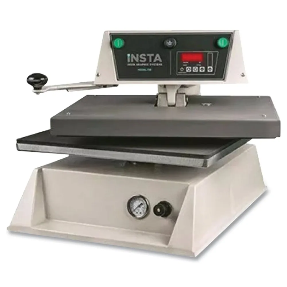 Best 728 33.13 in. x 29.88 in. x 26 in. Heat Press Machine - Beige/Black Retail Store Supplies