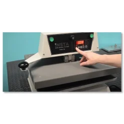 Best 728 33.13 in. x 29.88 in. x 26 in. Heat Press Machine - Beige/Black Retail Store Supplies