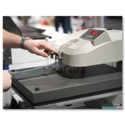 Clearance 256 32 in. x 40 in. x 22 in. Manual Heat Press - Beige/Black Retail Store Supplies