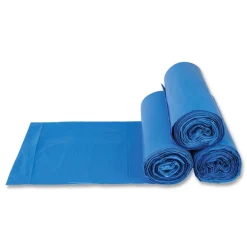 Best 60 Gallon 18 mic 40 in. x 48 in. High-Density Commercial Can Liners - Blue (200/Carton) Cleaning & Janitorial Supplies