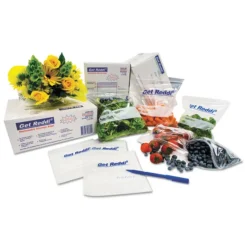 Outlet PB120830 24-Quart 1 mil. 12 in. x 30 in. Food Bags - Clear (500/Carton) Cleaning & Janitorial Supplies