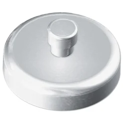 1.5 in. Diameter Mounting Magnets for Acrylic Glove and Paper Towel Dispensers - White/Silver Pens, Pencils & Markers