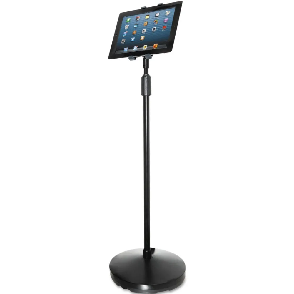 Hot Floor Stand For Ipad And Other Tablets - Black Office Presentation Supplies