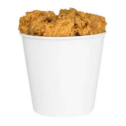 Sale 8.9 in. x 8.36 in. 170 oz. Paper Food Bucket - White (150/Carton) Tabletop And Serveware