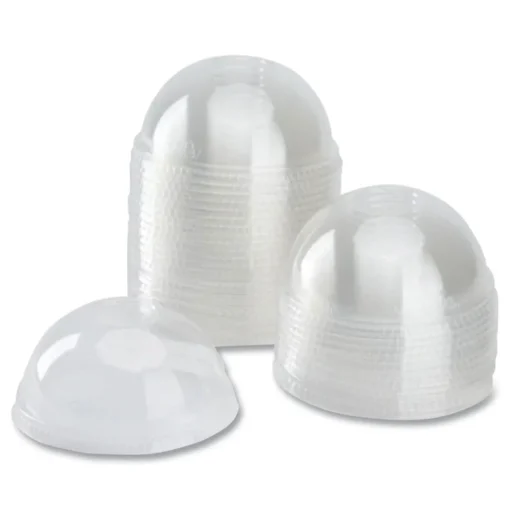 Best 12 oz. to 24 oz. Cold Cup Dome PET Plastic Lids - Clear (1000/Carton) Tabletop And Serveware