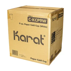 Best C-KCP9W 9 oz. Double Poly Paper Cold Cups - White (1000/Carton) Tabletop And Serveware