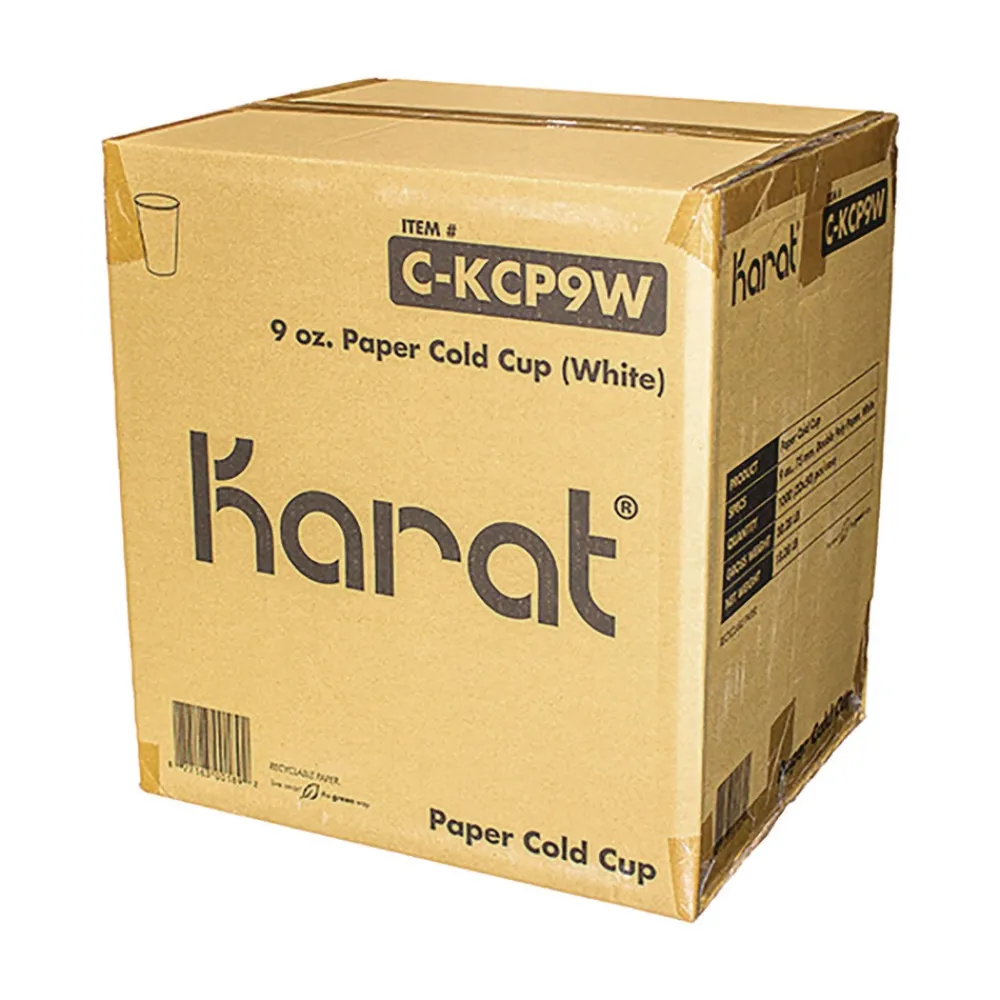 Best C-KCP9W 9 oz. Double Poly Paper Cold Cups - White (1000/Carton) Tabletop And Serveware