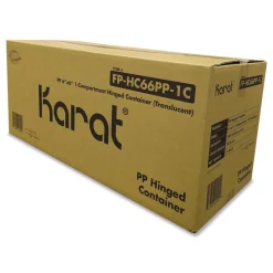 New Polypropylene Plastic Hinged Container 6 x 6 x 3.3 Clear Plastic 50/Pack 6 Packs/Carton Tabletop And Serveware