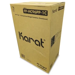 Online Polypropylene Plastic Hinged Container 6 x 9 x 2.97 Clear Plastic 125/Pack 2 Packs/Carton Tabletop And Serveware