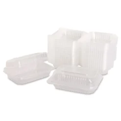 Online Polypropylene Plastic Hinged Container 6 x 9 x 2.97 Clear Plastic 125/Pack 2 Packs/Carton Tabletop And Serveware