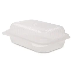 Online Polypropylene Plastic Hinged Container 6 x 9 x 2.97 Clear Plastic 125/Pack 2 Packs/Carton Tabletop And Serveware