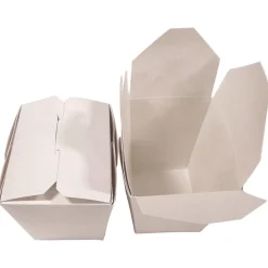 Discount 3.63 in. x 3 in. x 3.5 in. 26 oz. Paper Food Pail - White (400/Carton) Tabletop And Serveware