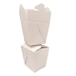 Discount 3.63 in. x 3 in. x 3.5 in. 26 oz. Paper Food Pail - White (400/Carton) Tabletop And Serveware