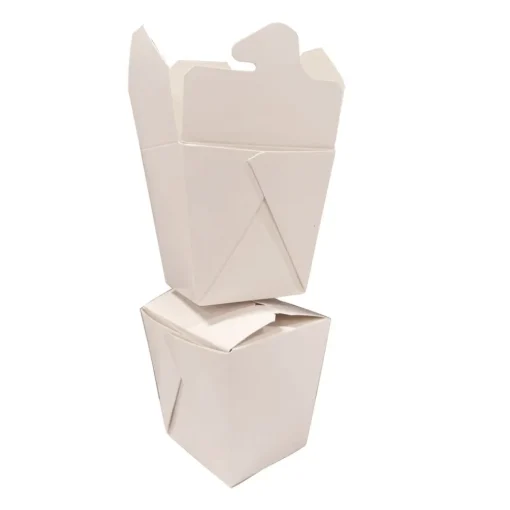 Discount 3.63 in. x 3 in. x 3.5 in. 26 oz. Paper Food Pail - White (400/Carton) Tabletop And Serveware