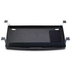 Clearance 26 in. x 13.25 in. Comfort Keyboard Drawer with SmartFit System - Black Office Electronics & Batteries