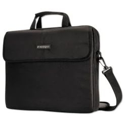 Clearance 17.38 x 2.13 x 14.25 Simply Portable Polyester Padded Laptop Sleeve, Fits Devices Up to 17 in. - Black Office Electronics & Batteries