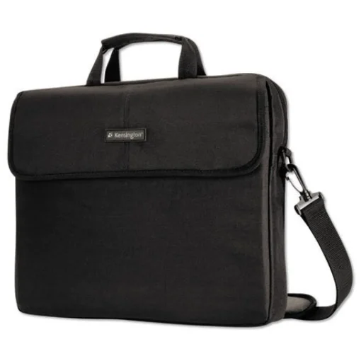 Clearance 17.38 x 2.13 x 14.25 Simply Portable Polyester Padded Laptop Sleeve, Fits Devices Up to 17 in. - Black Office Electronics & Batteries