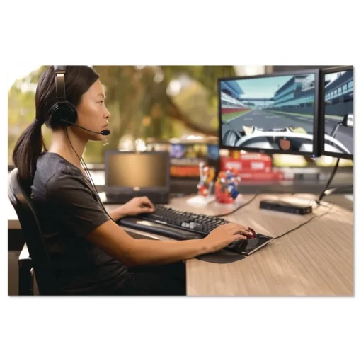 New Hi-Fi Headphones with Microphone - Black Office Electronics & Batteries