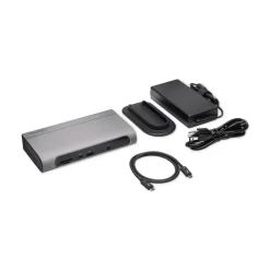 Clearance SD5600T Thunderbolt 3 and USB-C Dual 4K Hybrid Docking Station - Black/Silver Office Electronics & Batteries