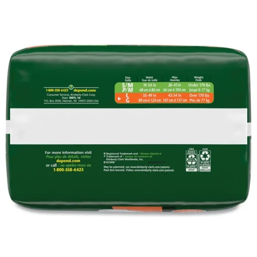 Online 35 in. to 49 in. Waist Incontinence Protection with Tabs (3 Packs/Carton) Cleaning & Janitorial Supplies