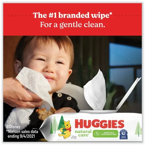 Sale Natural Care 3.88 in. x 6.6 in. 1-Ply Sensitive Baby Wipes - Unscented White (552/Carton) Cleaning & Janitorial Supplies