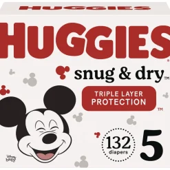 Outlet Sung and Dry 27 lbs. and Up Diapers - Size 5 (132/Carton) Cleaning & Janitorial Supplies