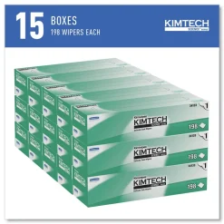Best Kimwipes 11.8 in. x 11.8 in. Delicate Task Wipers - Unscented, White (2940/Carton) Cleaning & Janitorial Supplies