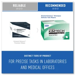 Clearance 1-Ply 4.4 in. x 8.4 in. Kimwipes Delicate Task Wipers - Unscented, White (16800/Carton) Cleaning & Janitorial Supplies