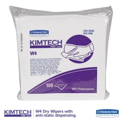 Hot W4 12 in. x 12 in. Flat Double Bag Critical Task Wipers - Unscented, White (100/Bag, 5 Bags/Carton) Cleaning & Janitorial Supplies