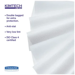 Hot W4 12 in. x 12 in. Flat Double Bag Critical Task Wipers - Unscented, White (100/Bag, 5 Bags/Carton) Cleaning & Janitorial Supplies