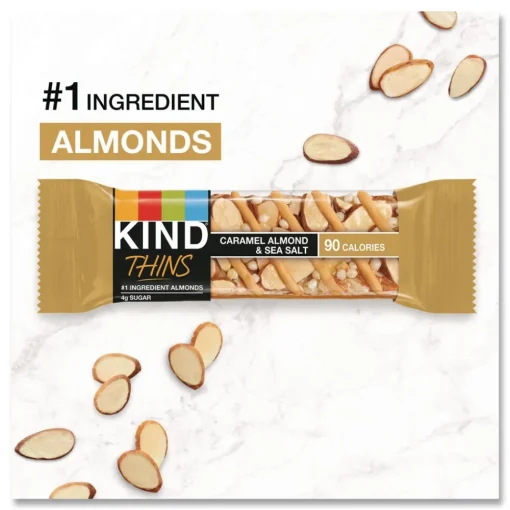 Best 0.74 oz Thins Bar Variety Pack - Caramel Almond and Sea Salt/Dark Chocolate Nuts and Sea Salt (20/Box) Food And Snacks