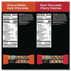 New 0.74 oz Thins Bar Variety Pack - Dark Chocolate Cherry Cashew/Peanut Butter Dark Chocolate (20/Box) Food And Snacks