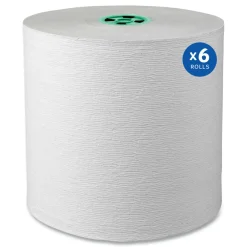 Hot 7.5 in. x 700 ft. Hard Roll Paper Towels with Green Core - White (6/Carton) Cleaning & Janitorial Supplies