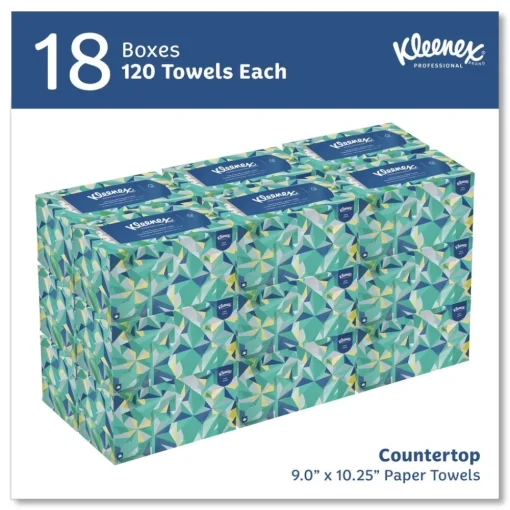 9 in. x 10.5 in. 1-Ply POP-UP Box Cloth Hand Towels - Unscented, White (2160/Carton) Cleaning & Janitorial Supplies