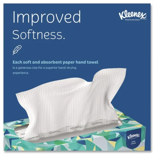 9 in. x 10.5 in. 1-Ply POP-UP Box Cloth Hand Towels - Unscented, White (2160/Carton) Cleaning & Janitorial Supplies