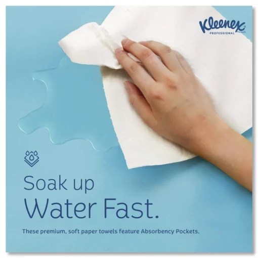 9 in. x 10.5 in. 1-Ply POP-UP Box Cloth Hand Towels - Unscented, White (2160/Carton) Cleaning & Janitorial Supplies