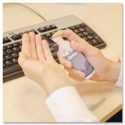 Clearance 1.5 oz. Pump Bottle Alcohol-Free Foam Hand Sanitizer - Unscented Cleaning & Janitorial Supplies