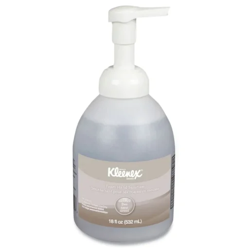 New 18 oz. Pump Bottle Fragrance-Free Alcohol-Free Foam Hand Sanitizer (4/Carton) Cleaning & Janitorial Supplies