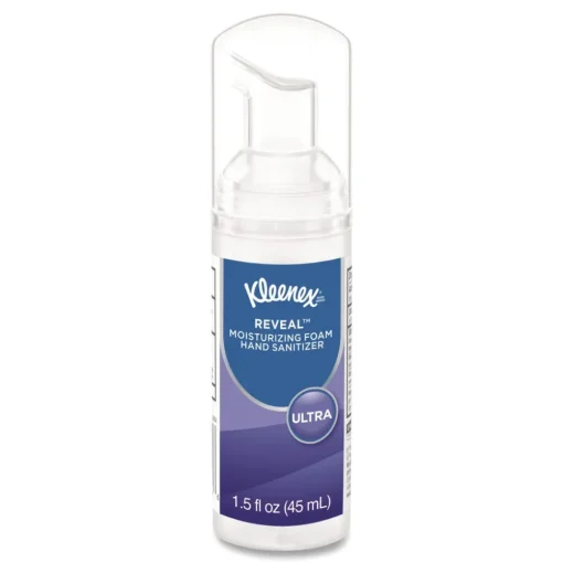 New 1.5 oz. Pump Bottle Ultra Moisturizing Foam Hand Sanitizer - Unscented Cleaning & Janitorial Supplies
