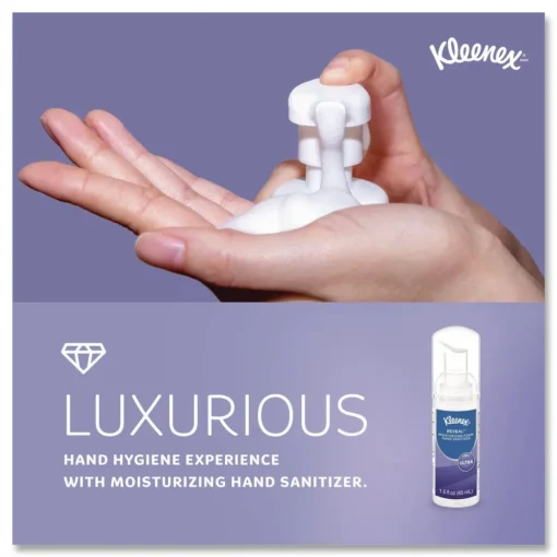 New 1.5 oz. Pump Bottle Ultra Moisturizing Foam Hand Sanitizer - Unscented Cleaning & Janitorial Supplies
