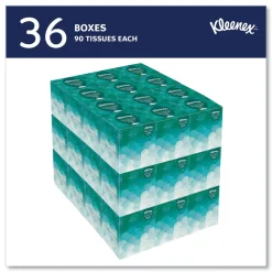 Outlet Boutique 2-Ply Facial Tissues in an Upright Pop-Up Box - White (95 Sheets/Box, 36 Boxes/Carton) Paper & Dispensers